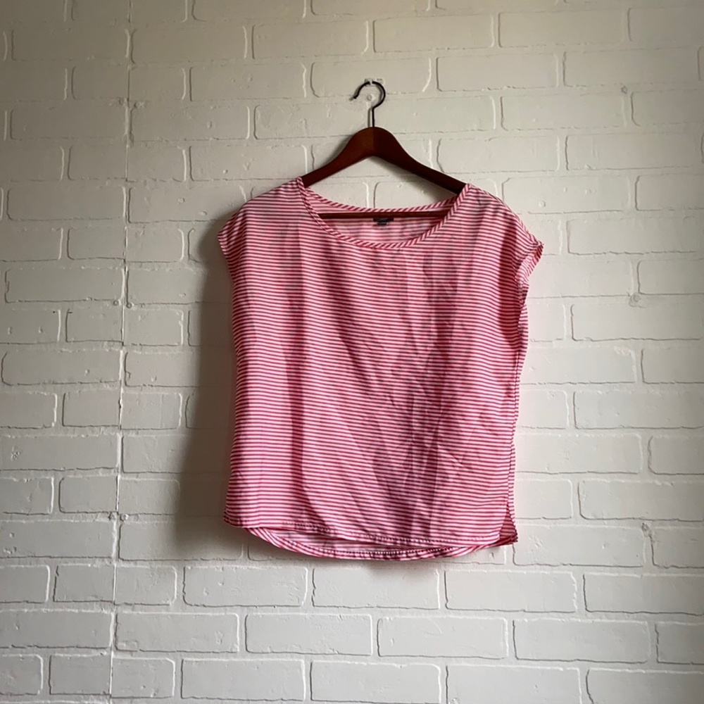 aerie striped boxy tee